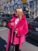 Полупальто из эко меха